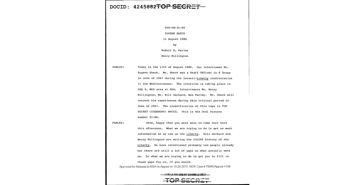 NSA OH 31 80 Sheck