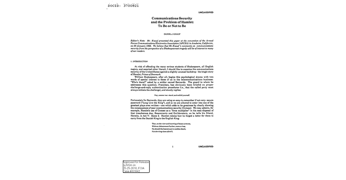 Communications Security