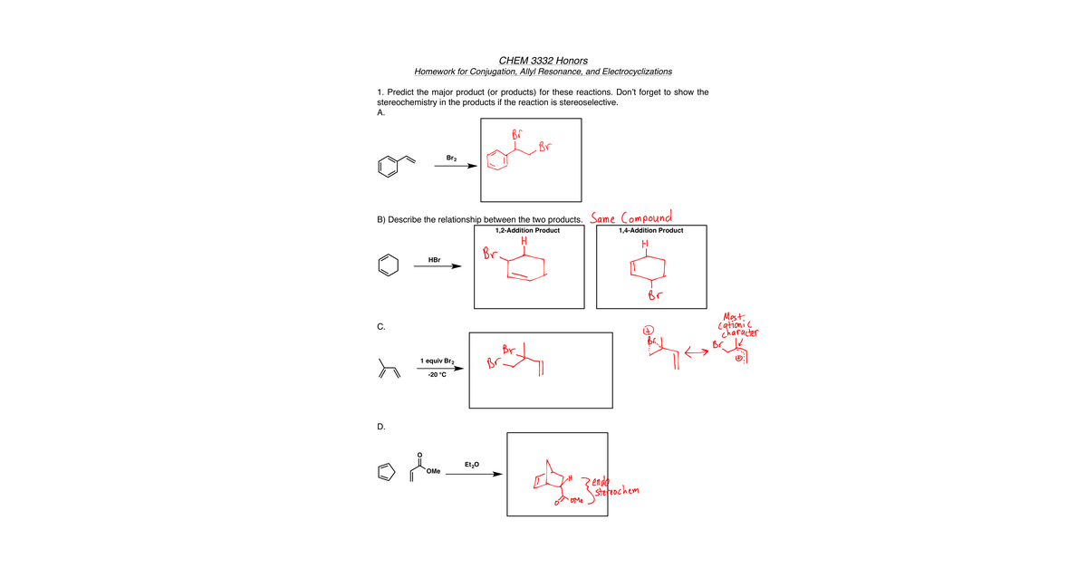HW 2 Conjugation Key