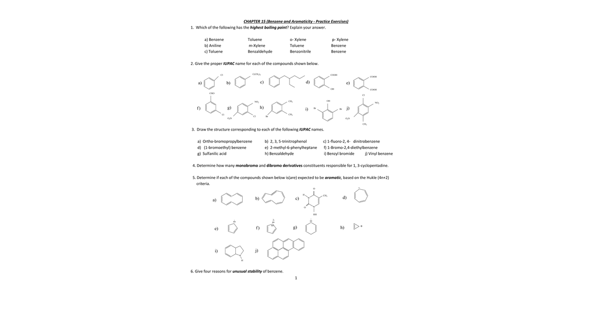 Chapter 15 Extra Problems