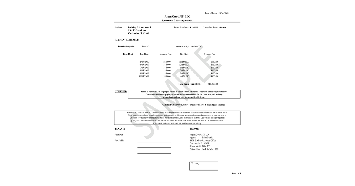 CarbondaleLease