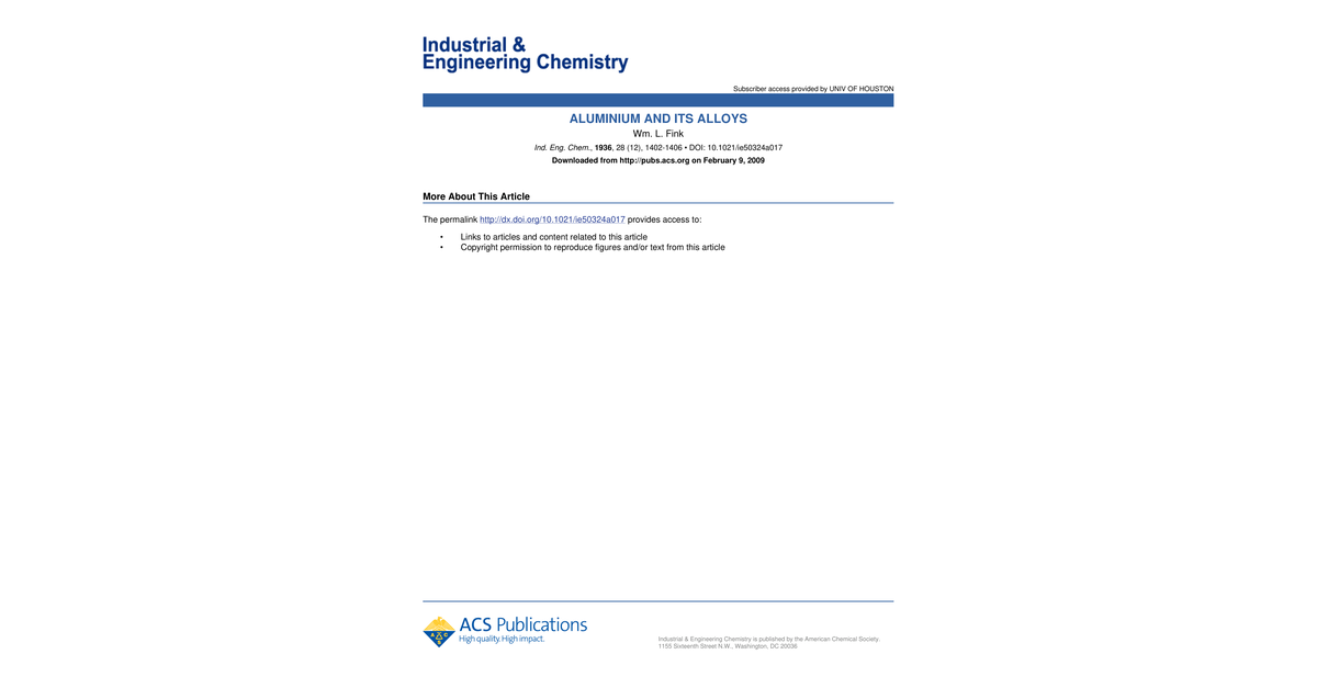 Fink Wm L Ind Eng Chem 1936