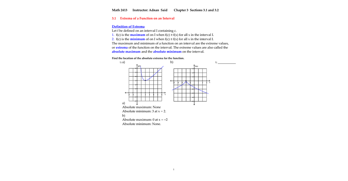 CH 3 Handout