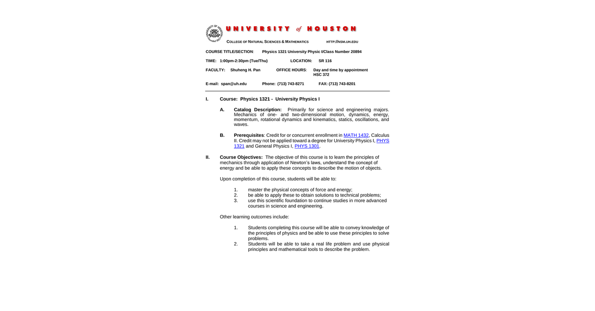 20894 1970 1321 Syllabus Fall 2015