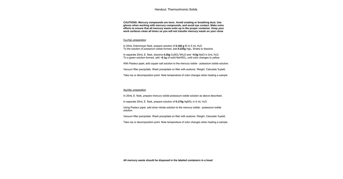 Handout Thermochromic Compounds