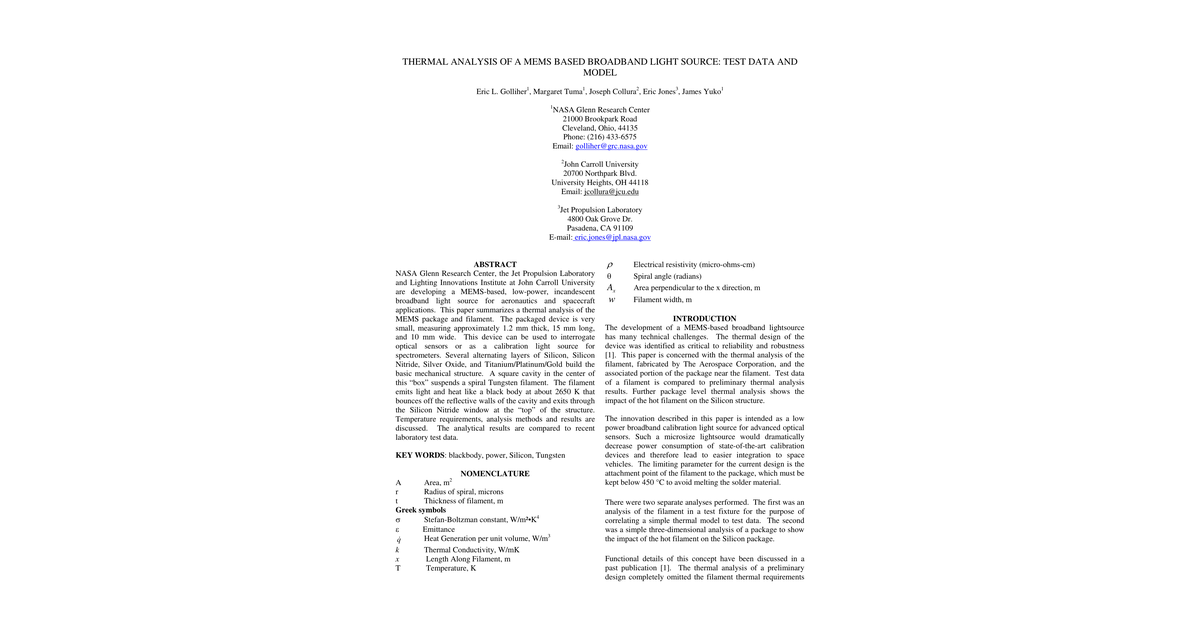 TFAWS04 EGolliher HW