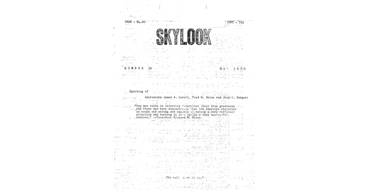 MUFON UFO Journal 1970 5. May Skylook