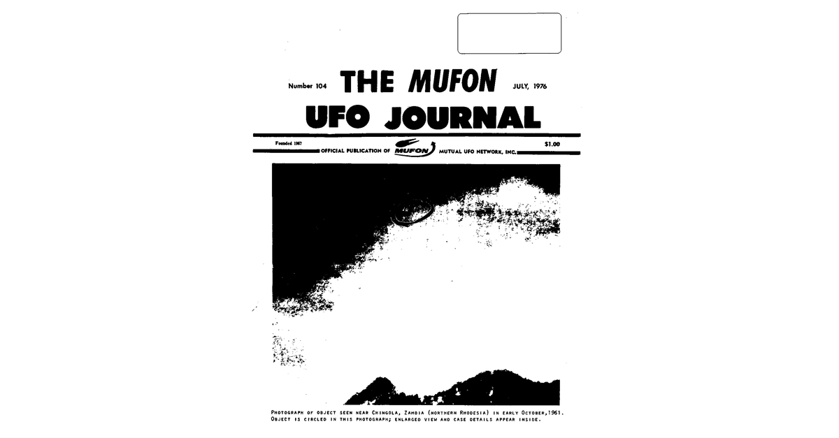MUFON UFO Journal 1976 7. July