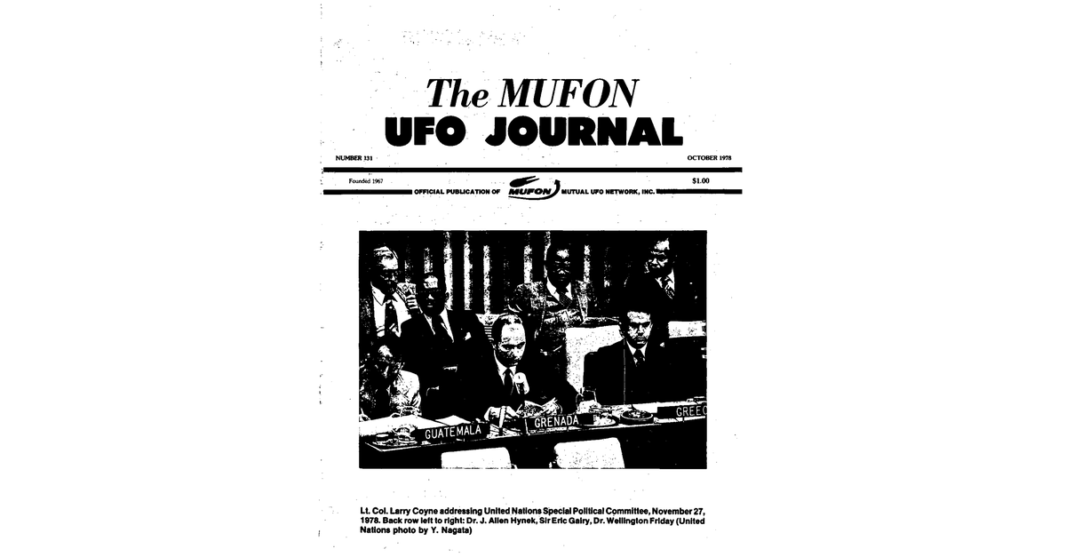 MUFON UFO Journal 1978 10. October