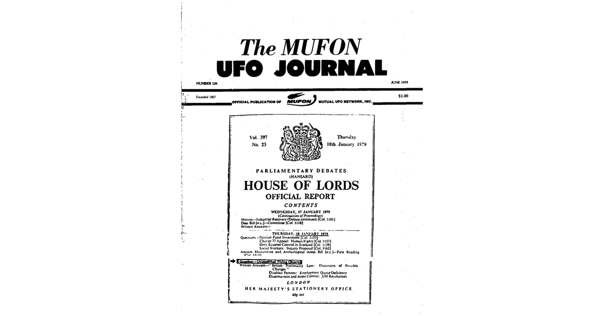 MUFON UFO Journal 1979 6. June