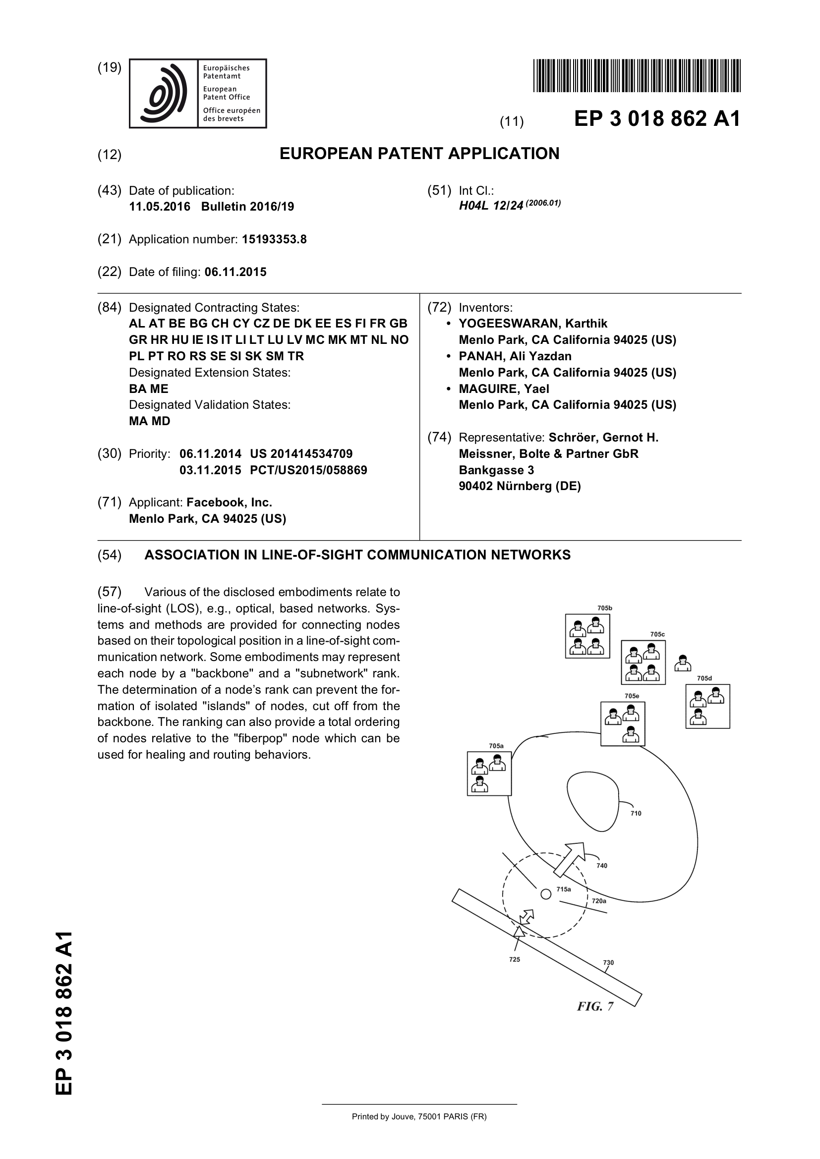 Patent EP_3018862_A1 — page 1
